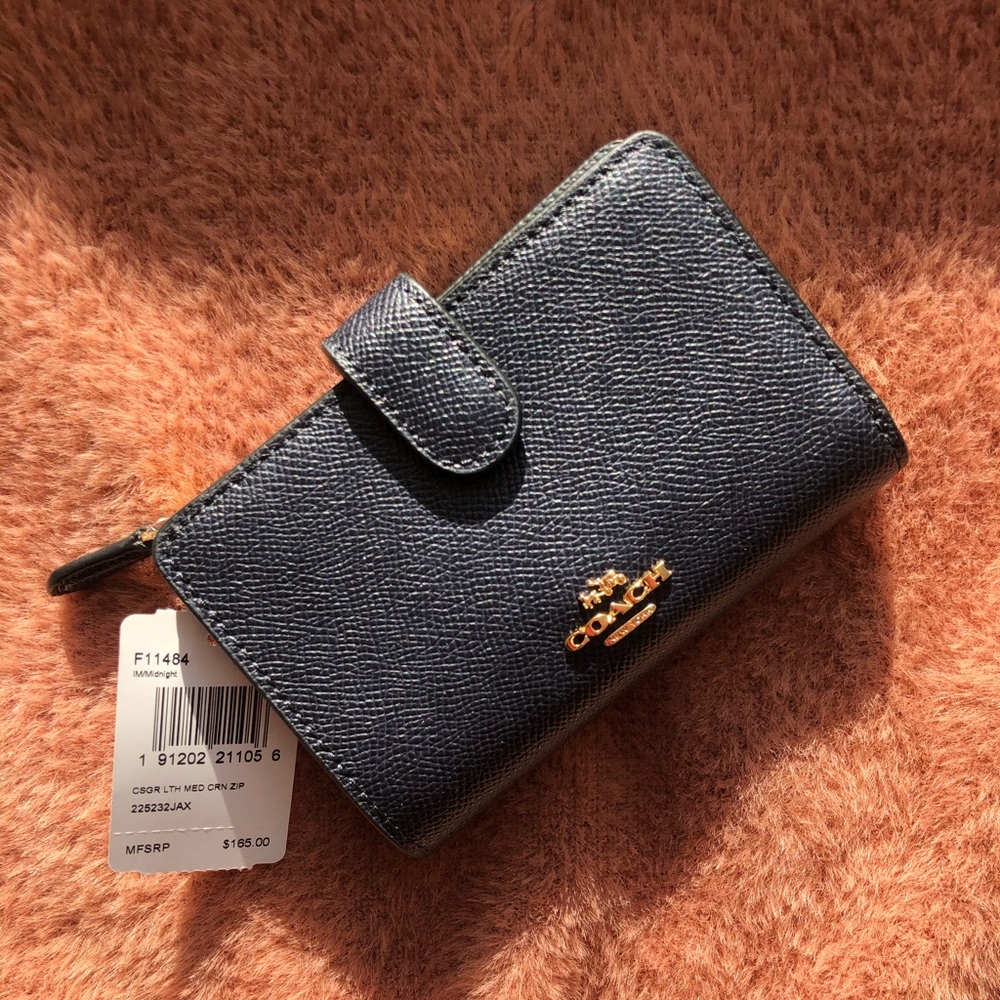 Coach wallet midnight blue